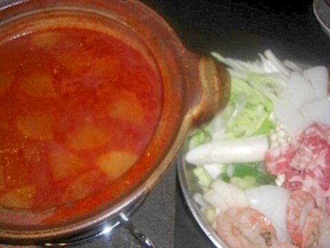 我が家のキムチ鍋のスープ